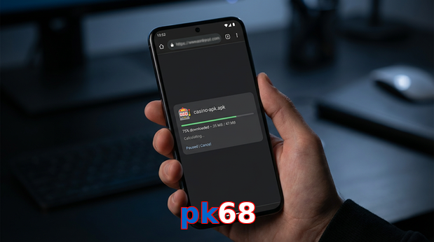 Main screen of Pk68 apk page for PK players