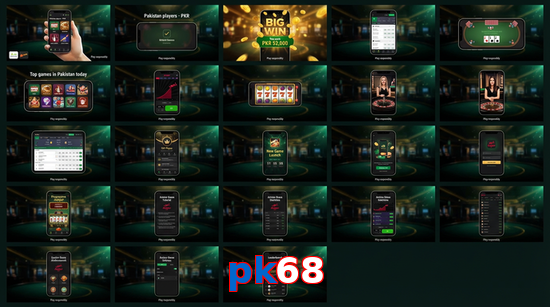 Main screen of Pk68 bet page for PK players