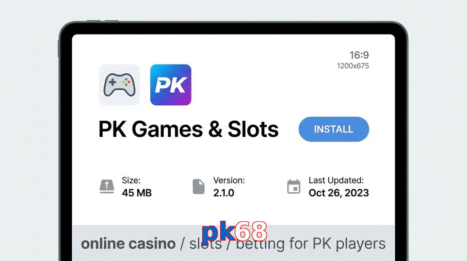 Game list for Pk68 gameapk section