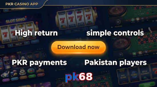 Main screen of Pk68 gamedownload page for PK players